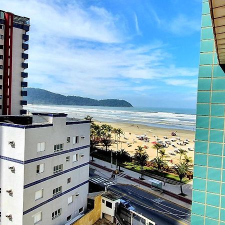 Apartamento Apartamento Kit Praia Grande Na Guilhermina Frente Mar Exterior foto