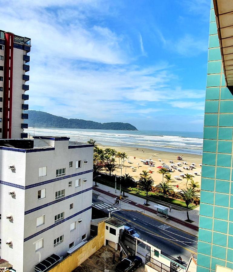 Apartamento Apartamento Kit Praia Grande Na Guilhermina Frente Mar Exterior foto