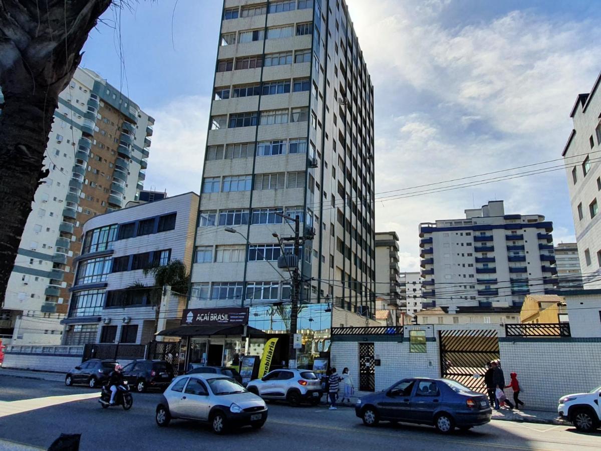 Apartamento Apartamento Kit Praia Grande Na Guilhermina Frente Mar Exterior foto