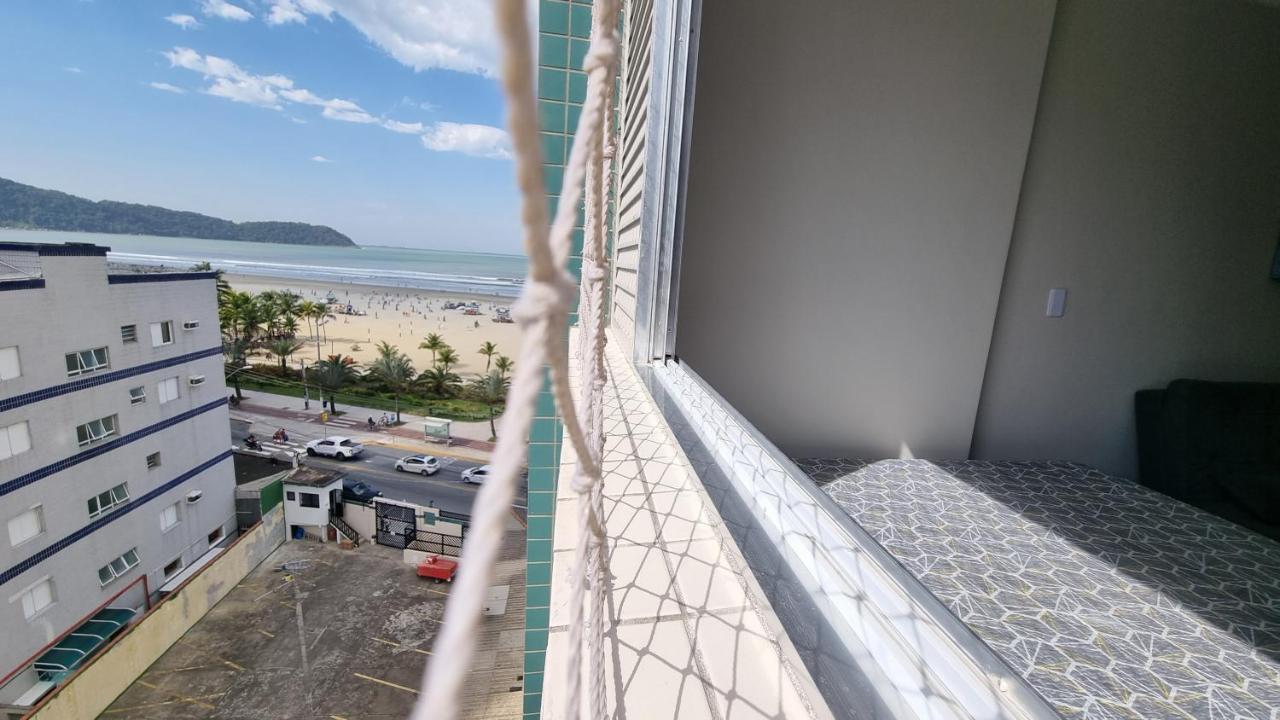 Apartamento Apartamento Kit Praia Grande Na Guilhermina Frente Mar Exterior foto