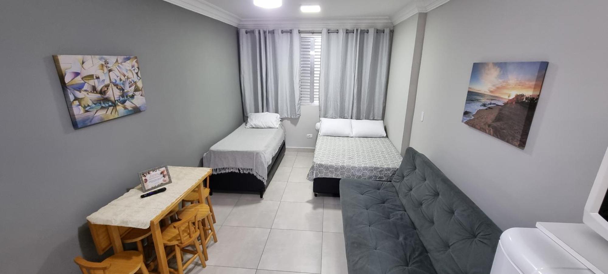 Apartamento Apartamento Kit Praia Grande Na Guilhermina Frente Mar Exterior foto